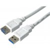 PremiumCord Prodlužovací kabel USB 3.0 Super-speed 5Gbps A-A, MF, 9pin, 3m bílá ku3paa3w