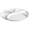LA PORCELLANA BIANCA Convivio 26 cm - porcelánový delený tanier na občerstvenie