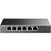 TP-link TL-SF1006P 6x10/100 (4xPOE+) 67W kovový CCTV switch