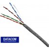 Datacom 1363 UTP drát CAT5E PVC, 50m, šedý