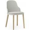 Normann Copenhagen Stolička Allez Chair Canvas – teplá sivá/dub