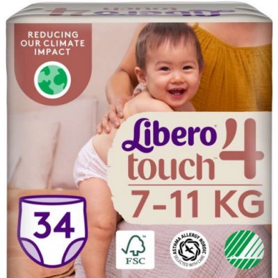 Libero Touch 7-11 kg Maxi 4 34 ks