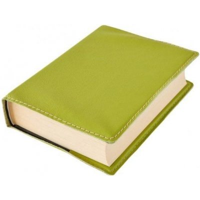 Kožený obal na knihu KLASIK M 22,7 x 36,3 cm - koža zelená