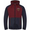 WEST HAM UNITED FC Bunda West Ham United FC, vínovo-modrá, kapucňa, zips Veľkosť: S