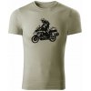 T-ričko BMW GS tour pánske tričko Farba trička: Svetlá Khaki, Veľkosť: L