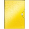 Aktovka plastová s priehradkami Leitz WOW žltá