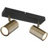 GLOBO 57911-2M ROBBY stropné bodové svietidlo/spot 2xGU10 čierna, mosadz