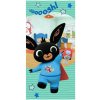 Carbotex Bavlnená froté osuška 70x140 cm - Zajačik Bing Superhrdina Hoppity