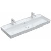 VILLEROY & BOCH - Collaro Umývadlo nábytkové, 120x47 cm, s prepadom, 2 otvory na batériu, CeramicPlus, alpská biela 4A33C4R1