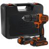 BLACK+DECKER Aku príklepová vŕtačka 18V s 2 prevodovými stupňami + 2 aku BDCHD18KB