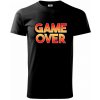 Game over - nápis farebný - Klasické pánske tričko - XL ( Čierna )