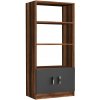 Knižnica Voma Anthracite and Walnut