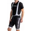 Crussis Cyklistické kraťasy s trakmi – ONE pánske čierno-biela farba Veľkosť: L
