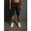 Grafitové pánske látkové šortky s opaskom Bolf 0010