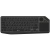 C-TECH Klávesnice WLTK-02, Bezdrátová, Touchpad, černá WLTK-02
