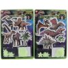 Svietiaci nalepovací dinosauri na stenu