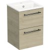 Kúpeľňová skrinka s umývadlom Intedoor TRENTA 40 cm dub kendal prírodný TRE MINI 40 2Z B 70