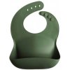 Mushie Silikónový podbradník mushie - forest green