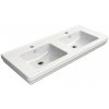 GSI - CLASSIC keramické dvojumývadlo 125x54cm, biela ExtraGlaze 8725111
