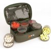 FOX FX Glug Pot Case (inc 4 x Tinted Full Pots and 4 x Half Pots)