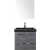 Kúpeľňová zostava Sanox Seville prírodný kameň skrinka 60 cm antracit