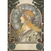 Pohľadnica Alfons Mucha – Zodiac, krátka