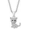 SOFIA strieborný prívesok mačka IS003P135RHWH