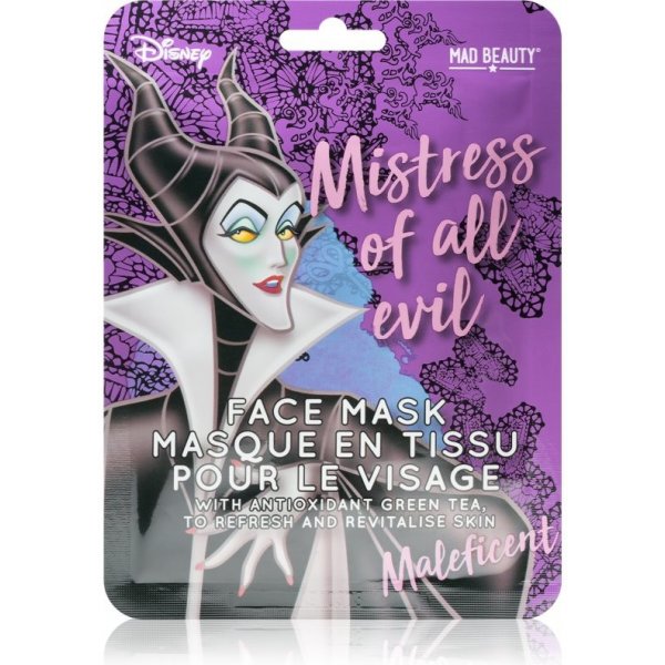 Mad Beauty Disney Villains Maleficent revitalizačná plátenná maska s  výťažkom zeleného čaju 25 ml od 4,5 € - Heureka.sk