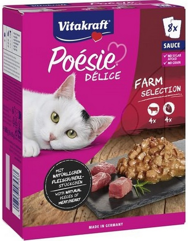 Vitakraft Poesie Farm selection v šťave 8 x 85 g