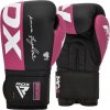 Boxerské rukavice RDX F4 so suchým zipsom Farba: ružová, Veľkosť: 8 oz