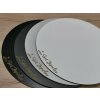Podnos Kruh - Biely s gravírom - Priemer 20 cm (Podnos gravír pod tortu)