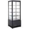 TECHNICA Stolní chladicí vitrína černá s osvětlením 4xLED, 98 l, 452x406x1116 mm | TECHNICA, Cold Line Air