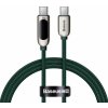 Kábel USB-C na USB-C Baseus Display, Power Delivery, 100 W, 1 m (zelený)