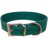 Bafpet Kožený obojok SETA 38cm/28mm zelená
