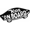ELIART Nálepka na auto - Kids on board Farba vinylovej nálepky: Zlatá 3002