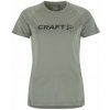 Craft Dámské triko Core Essence Logo Active Comfort SS tmavě zelená