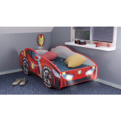 Top Beds auto Racing Car Hero Iron Car LED