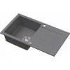 Ruvetti Pino granitový drez 77x44 cm sivá/grafitová/ónyxová 3001PI_GR160_W