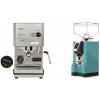 Profitec GO, brushed stainless steel + Eureka Mignon Specialita, CR tiffany blue