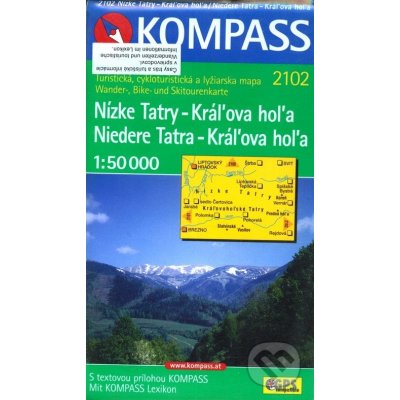 Nízke Tatry Kráľova hoľa 1:50 000