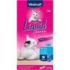 Vitakraft Cat Liquid Snack s lososom + omega-3 - výhodné balenie: 24 x 15 g