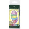 Faber Castell 167163 Pitt Artist Pen Brush súprava 6 ks pastelové farby