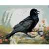 Diamondi Diamantové maľovanie - HAVRAN A KÁVA (HOLLY SIMENTAL) Rámovanie: vypnuté plátno na rám, Rozmer: 40x50 cm