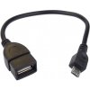 PremiCord USB kab redukce A/fem-MicroUSB/mal20cm (kur-13)