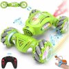 Fosgoit RC stunt auto 1 : 18 s LED dymovým efektom a ručným ovládaním, zelené 8595736001047