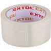 EXTOL páska lepiaca tichá, transparentná, 48 mm x 40 m hr.0,046 mm, PP/akryl lepidlo 8856322