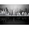 Fototapeta - FT6583 - Zrkadlený New York čierno-biely Vlies 110gr- 254cm x 184cm
