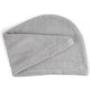 Bavlnený froté turban do sauny a wellness Comfort svetlo šedý