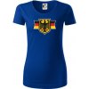 Nemecká orlica a vlajka - Dámske tričko z organickej bavlny Origin (GOTS) - L ( Kráľovská modrá )