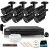 DAHUA zostavy Dahua 4MPx 2K IP monitorovacia súprava 8 vonkajších čiernych kamier s 1TB diskom
